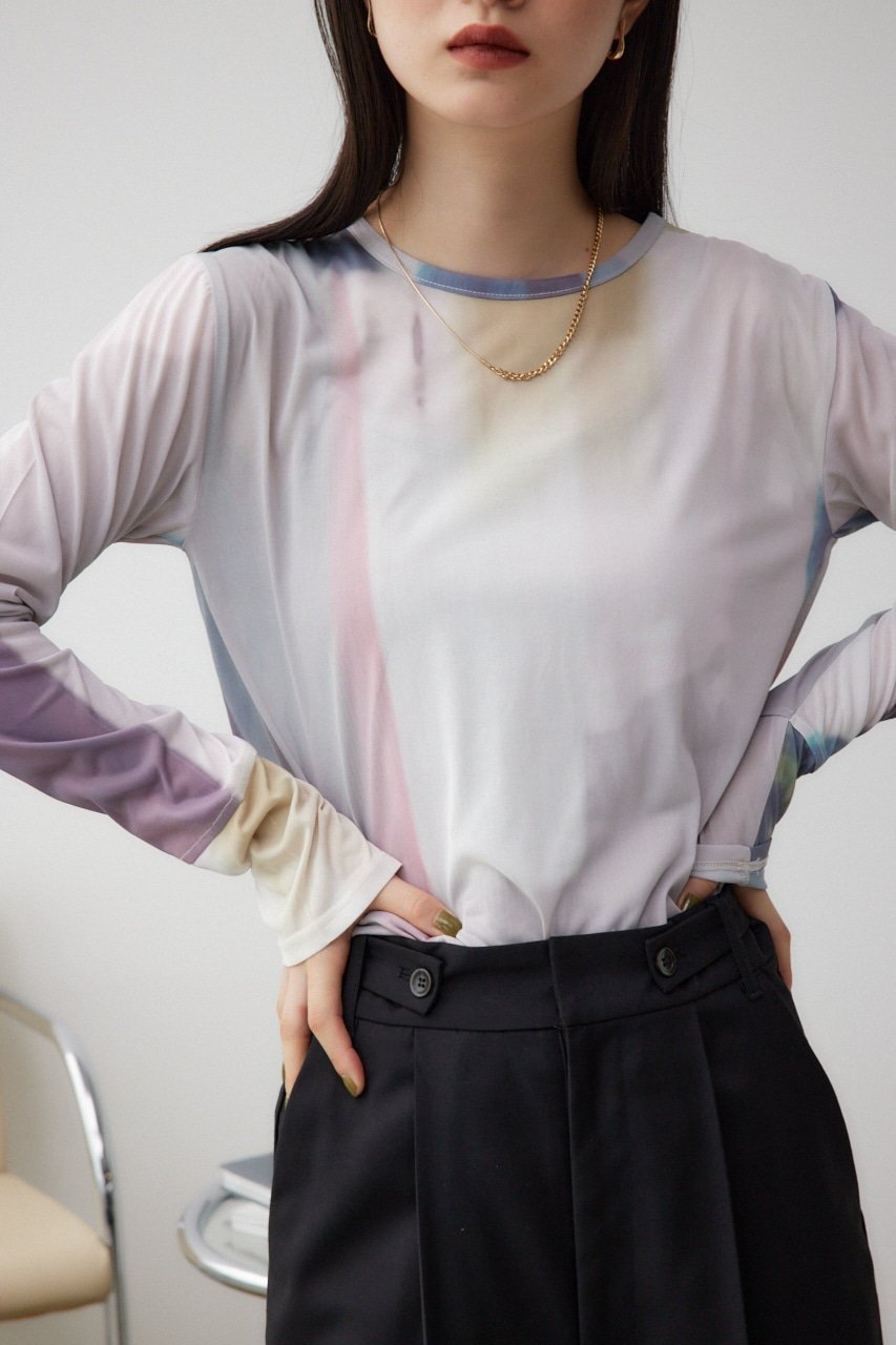 【アズール バイ マウジー/AZUL by moussy】のアソートパターンシアートップス インテリア・キッズ・メンズ・レディースファッション・服の通販 founy(ファニー) ファッション Fashion レディースファッション Fashion for Women トップス・カットソー Cut & Sew Tops 2024年 2024 2024-2025秋冬・A/W Autumn/Winter 2024–25 AW24–25 おすすめ Recommended / Our Picks シアー Sheer, See-Through フェミニン Feminine, Girly フラット Flat, Flat Shoes プリント Print, Printed Pattern ベスト Vest, Waistcoat メッシュ Mesh, Net Fabric 無地 Plain, Solid Color A/W・秋冬 Autumn/Winter Multi_1|ID: prp329100004808078 ipo3291000000034891017