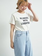 【サマンサモスモス/Samansa Mos2】のロゴプリントTシャツ 人気、トレンドファッション・服の通販 founy(ファニー) ファッション Fashion レディースファッション Fashion for Women トップス・カットソー Cut & Sew Tops シャツ・ブラウス・オフィスカジュアル Elegant Blouses & Button-Ups ロングTシャツ・Tシャツ Longline T-Shirts & Tees フロント Front, Front Design プリント Print, Printed Pattern ワンポイント One Point, Statement Accent thumbnail オフホワイト|ID: prp329100004808092 ipo3291000000034891148