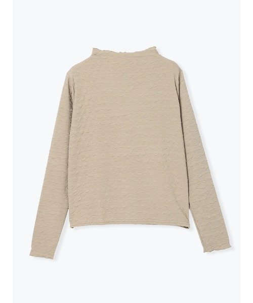 【ルディックパーク/LUDIC PARK】のフクレジャガードボトルネックプルオーバー インテリア・キッズ・メンズ・レディースファッション・服の通販 founy(ファニー) ファッション Fashion レディースファッション Fashion for Women トップス・カットソー Cut & Sew Tops カジュアルプルオーバー・ニットトップス Pullovers & Knit Tops / Casual Pullovers インナー Innerwear シンプル Simple, Minimal ボトルネック Bottle Neck, Mock Neck エレガント 上品 Elegant ベージュ|ID: prp329100004808093 ipo3291000000034891152