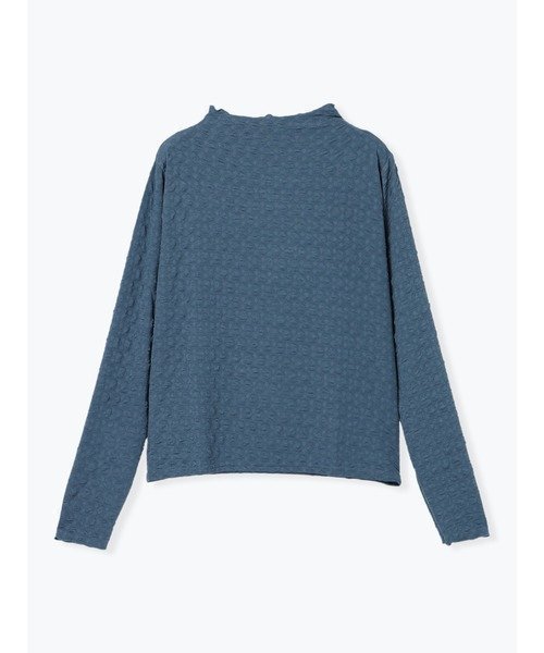 【ルディックパーク/LUDIC PARK】のフクレジャガードボトルネックプルオーバー インテリア・キッズ・メンズ・レディースファッション・服の通販 founy(ファニー) ファッション Fashion レディースファッション Fashion for Women トップス・カットソー Cut & Sew Tops カジュアルプルオーバー・ニットトップス Pullovers & Knit Tops / Casual Pullovers インナー Innerwear シンプル Simple, Minimal ボトルネック Bottle Neck, Mock Neck エレガント 上品 Elegant 青|ID: prp329100004808093 ipo3291000000034891153