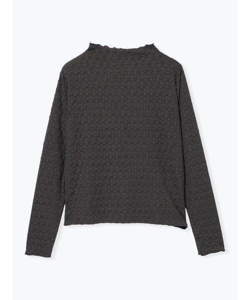 【ルディックパーク/LUDIC PARK】のフクレジャガードボトルネックプルオーバー インテリア・キッズ・メンズ・レディースファッション・服の通販 founy(ファニー) ファッション Fashion レディースファッション Fashion for Women トップス・カットソー Cut & Sew Tops カジュアルプルオーバー・ニットトップス Pullovers & Knit Tops / Casual Pullovers インナー Innerwear シンプル Simple, Minimal ボトルネック Bottle Neck, Mock Neck エレガント 上品 Elegant 濃グレー|ID: prp329100004808093 ipo3291000000034891155