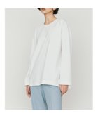 【マーコート/MARcourt】のMIDIUMISOLID ストレートスリーブワイドプルオーバー 人気、トレンドファッション・服の通販 founy(ファニー) ファッション Fashion レディースファッション Fashion for Women トップス・カットソー Cut & Sew Tops カジュアルプルオーバー・ニットトップス Pullovers & Knit Tops / Casual Pullovers インナー Innerwear カットソー Cut and Sewn Top シンプル Simple, Minimal ストレッチ Stretch, Stretchy Fabric ポケット Pocket, Pocket Detail 無地 Plain, Solid Color 長袖 Long Sleeve, Full Sleeve thumbnail オフホワイト|ID: prp329100004808149 ipo3291000000034891748