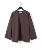 【マーコート/MARcourt】のMIDIUMISOLID ストレートスリーブワイドプルオーバー 人気、トレンドファッション・服の通販 founy(ファニー) ファッション Fashion レディースファッション Fashion for Women トップス・カットソー Cut & Sew Tops カジュアルプルオーバー・ニットトップス Pullovers & Knit Tops / Casual Pullovers インナー Innerwear カットソー Cut and Sewn Top シンプル Simple, Minimal ストレッチ Stretch, Stretchy Fabric ポケット Pocket, Pocket Detail 無地 Plain, Solid Color 長袖 Long Sleeve, Full Sleeve thumbnail チャコールグレー|ID: prp329100004808149 ipo3291000000034891751