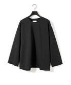 【マーコート/MARcourt】のMIDIUMISOLID ストレートスリーブワイドプルオーバー 人気、トレンドファッション・服の通販 founy(ファニー) ファッション Fashion レディースファッション Fashion for Women トップス・カットソー Cut & Sew Tops カジュアルプルオーバー・ニットトップス Pullovers & Knit Tops / Casual Pullovers インナー Innerwear カットソー Cut and Sewn Top シンプル Simple, Minimal ストレッチ Stretch, Stretchy Fabric ポケット Pocket, Pocket Detail 無地 Plain, Solid Color 長袖 Long Sleeve, Full Sleeve thumbnail ブラック|ID: prp329100004808149 ipo3291000000034891754