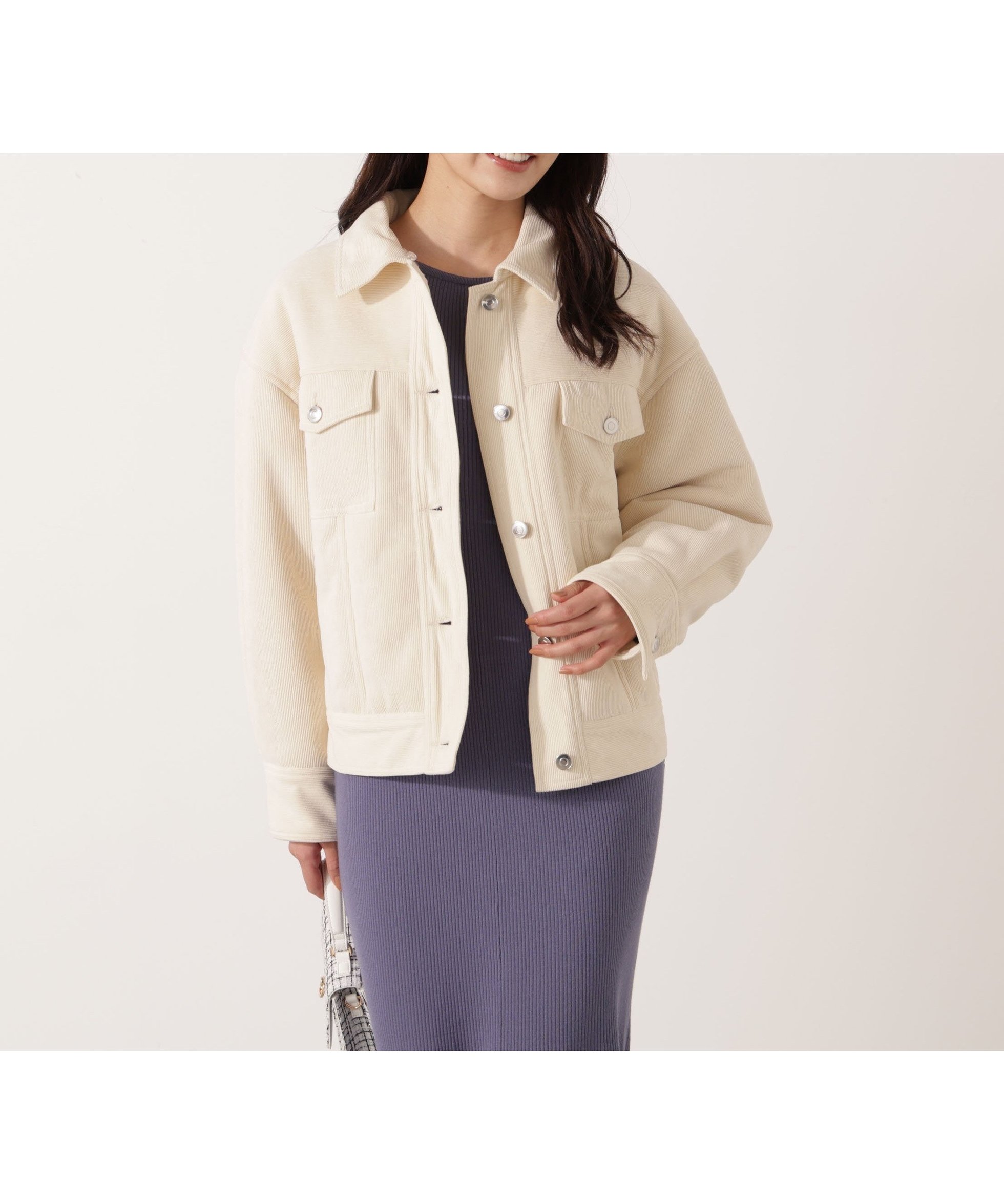 【プロポーション ボディドレッシング/PROPORTION BODY DRESSING】のコーデュロイブルゾン 25AW インテリア・キッズ・メンズ・レディースファッション・服の通販 founy(ファニー) ファッション Fashion レディースファッション Fashion for Women アウター Coat / Outerwear Collection ブルゾンジャケット・スポーティアウター Blouson Jackets 2025年 2025 2025-2026秋冬・A/W Autumn/Winter 2025–26 AW25–26 コーデュロイ Corduroy, Cord Fabric ドット Polka Dot, Dot Pattern フェミニン Feminine, Girly ブルゾン Blouson, Bomber Jacket ボンディング Bonding, Bonded Fabric エクリュ1|ID: prp329100004808161 ipo3291000000034891845