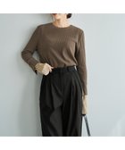 【スタイルデリ/STYLE DELI】のカラーレイヤードリブカットソートップス 人気、トレンドファッション・服の通販 founy(ファニー) ファッション Fashion レディースファッション Fashion for Women トップス・カットソー Cut & Sew Tops カットソー・ベーシックTシャツ Cut-and-Sewn Tops / Stretch Tees & Basics イエロー Yellow オレンジ Orange カットソー Cut and Sewn Top 切替 Switching, Contrast Panel サロペット Overalls, Salopette ジャケット Jacket, Outerwear ストレート Straight, Straight Cut スリット Slit, Slit Detail なめらか Smooth, Silky Texture 長袖 Long Sleeve, Full Sleeve ベスト Vest, Waistcoat ラウンド Round, Round Neck エレガント 上品 Elegant thumbnail カーキブラウン×ベージュ|ID: prp329100004808172 ipo3291000000034892001