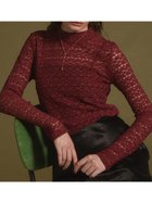 【ヴァン/Vin】のレースハイネックプルオーバー 人気、トレンドファッション・服の通販 founy(ファニー) ファッション Fashion レディースファッション Fashion for Women トップス・カットソー Cut & Sew Tops カジュアルプルオーバー・ニットトップス Pullovers & Knit Tops / Casual Pullovers おすすめ Recommended / Our Picks インナー Innerwear スウェット / スエット Sweatshirt, Sweatwear タートルネック Turtleneck, High Neck フラワー Flower, Floral フリル Frill, Ruffle モチーフ Motif, Design Theme レース Lace, Lace Fabric ロング Long, Long-Length thumbnail エンジ|ID: prp329100004808174 ipo3291000000034892019