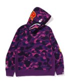 【ア ベイシング エイプ/A BATHING APE】のCOLOR CAMO 2ND SHARK PULLOVER HOODIE M 人気、トレンドファッション・服の通販 founy(ファニー) ファッション Fashion レディースファッション Fashion for Women トップス・カットソー Cut & Sew Tops カジュアルプルオーバー・ニットトップス Pullovers & Knit Tops / Casual Pullovers クラシック Classic, Timeless Style スマート Smart, Elegant ポケット Pocket, Pocket Detail モチーフ Motif, Design Theme 財布 Wallet, Purse thumbnail PURPLE|ID: prp329100004808178 ipo3291000000034892037