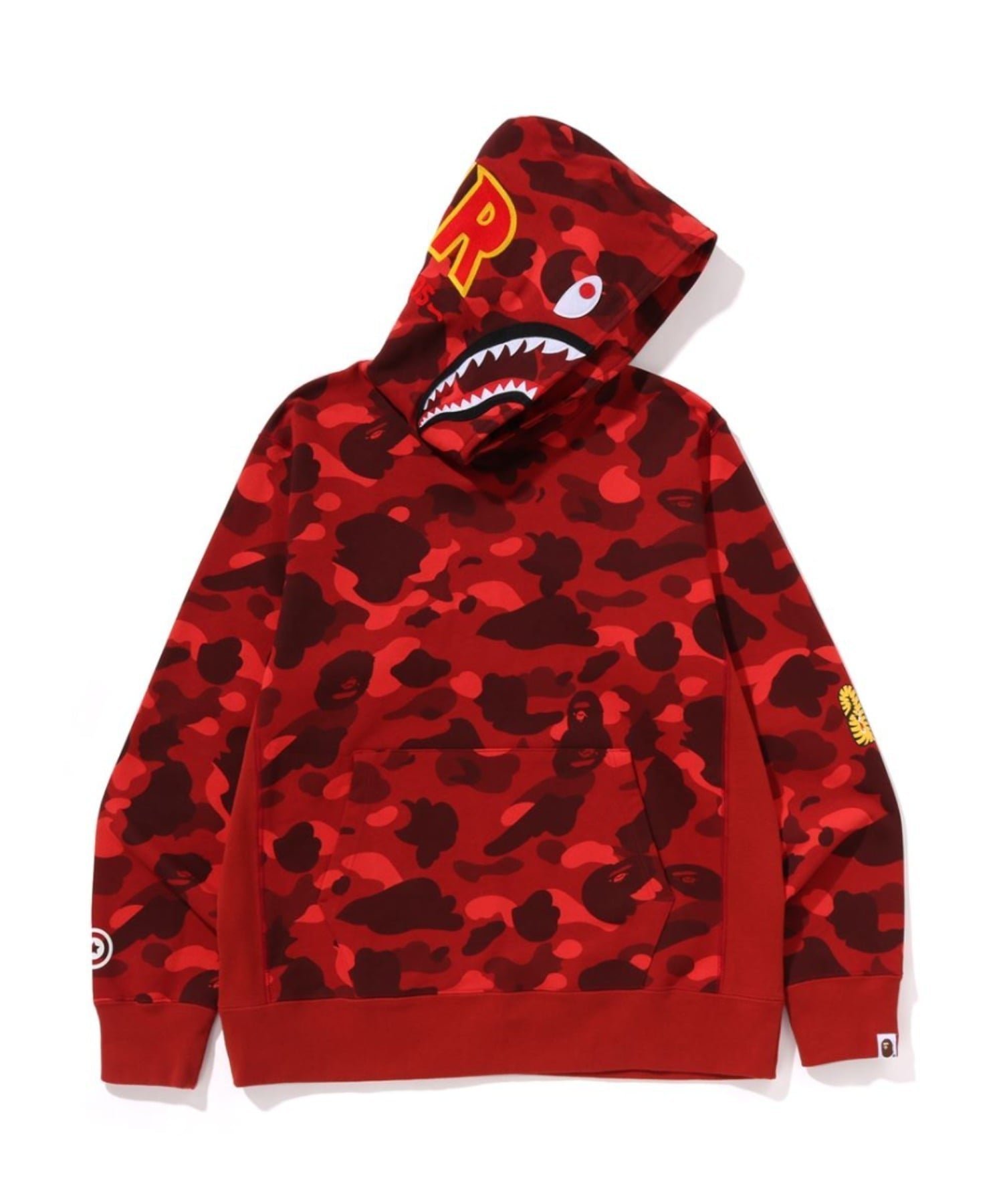 【ア ベイシング エイプ/A BATHING APE】のCOLOR CAMO 2ND SHARK PULLOVER HOODIE M インテリア・キッズ・メンズ・レディースファッション・服の通販 founy(ファニー) ファッション Fashion レディースファッション Fashion for Women トップス・カットソー Cut & Sew Tops カジュアルプルオーバー・ニットトップス Pullovers & Knit Tops / Casual Pullovers クラシック Classic, Timeless Style スマート Smart, Elegant ポケット Pocket, Pocket Detail モチーフ Motif, Design Theme 財布 Wallet, Purse RED|ID: prp329100004808178 ipo3291000000034892039
