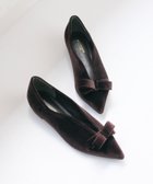 【ビューティ&ユース ユナイテッドアローズ/BEAUTY&YOUTH / UNITED ARROWS】のベルベット リボン Vカット フラットシューズ 人気、トレンドファッション・服の通販 founy(ファニー) ファッション Fashion レディースファッション Fashion for Women シューズ Shoes, Footwear スラックス Slacks, Dress Pants スリット Slit, Slit Detail タイツ Tights, Legwear フェミニン Feminine, Girly フラット Flat, Flat Shoes ベルベット Velvet, Velvety ボトム Bottoms, Lower Wear モチーフ Motif, Design Theme リボン Ribbon, Bow ワイド Wide, Wide Fit A/W・秋冬 Autumn/Winter thumbnail DK.BROWN|ID: prp329100004808211 ipo3291000000034892254