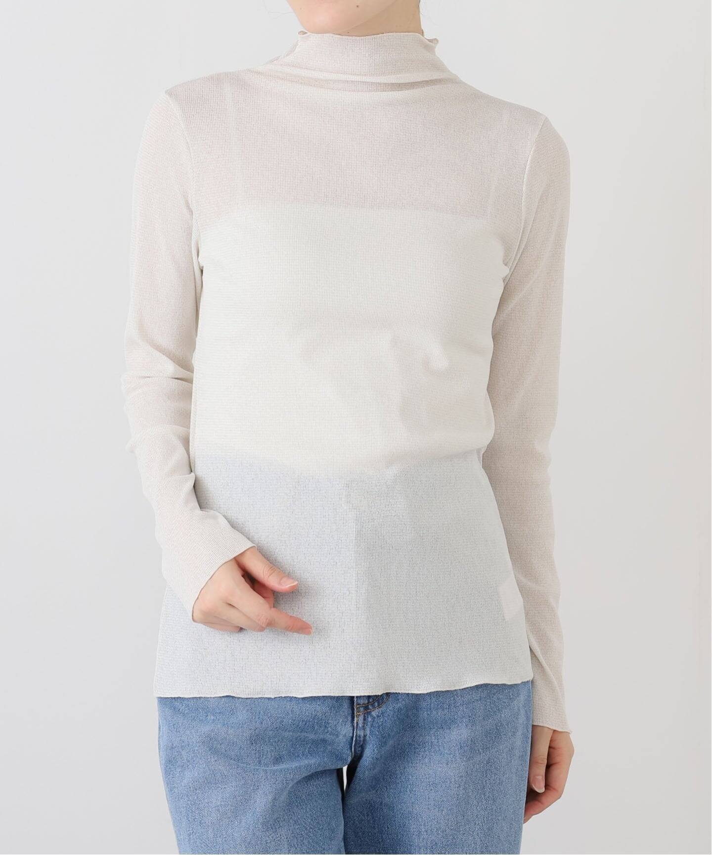 【ラ トータリテ/La TOTALITE】の【洗える】ラメリブハイネックカットソー 人気、トレンドファッション・服の通販 founy(ファニー) ファッション Fashion レディースファッション Fashion for Women トップス・カットソー Cut & Sew Tops カットソー・ベーシックTシャツ Cut-and-Sewn Tops / Stretch Tees & Basics 2025年 2025 2025-2026秋冬・A/W Autumn/Winter 2025–26 AW25–26 インナー Innerwear シンプル Simple, Minimal ジャケット Jacket, Outerwear スマート Smart, Elegant フィット Fit, Slim Fit 洗える Machine Washable A/W・秋冬 Autumn/Winter other-1|ID: prp329100004808257 ipo3291000000034892613