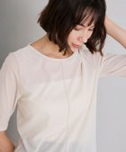 【ビアンカ/BIANCA】の【BAILA12月号掲載】【トレンドミックス】シアーベロアカットソー オフホワイト|ID: prp329100004808259 ipo3291000000034892626