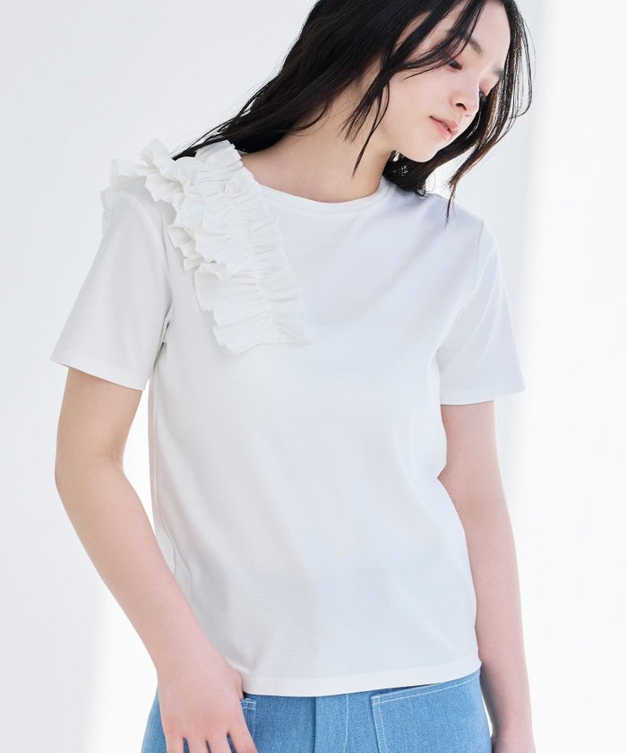 【ビアンカ/BIANCA】の【マルチシーン】ショルダープリーツギャザーT インテリア・キッズ・メンズ・レディースファッション・服の通販 founy(ファニー) https://founy.com/ ファッション Fashion レディースファッション Fashion for Women アシンメトリー Asymmetrical Style 春 Spring 秋 Autumn カットソー Cut and Sewn Top ギャザー Gathered, Ruffled ジャケット Jacket, Outerwear ファブリック Fabric, Textile フラット Flat, Flat Shoes プリーツ Pleats, Pleated おすすめ Recommended / Our Picks 夏 Summer |ID: prp329100004808263 ipo3291000000034892648