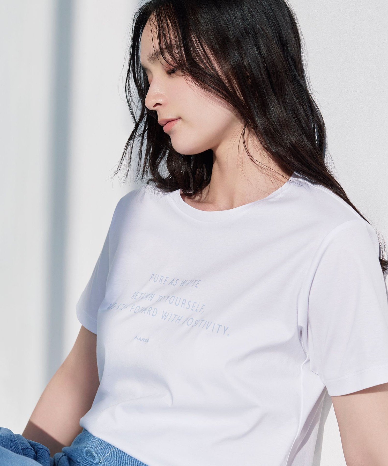 【ビアンカ/BIANCA】の【デイリーユース】メッセージプリントT インテリア・キッズ・メンズ・レディースファッション・服の通販 founy(ファニー) ファッション Fashion レディースファッション Fashion for Women 春 Spring 秋 Autumn コンパクト Compact, Small Size シルケット Silket, Silky Cotton ジャケット Jacket, Outerwear ストレッチ Stretch, Stretchy Fabric ドレープ Drape, Draping Fabric ファブリック Fabric, Textile プリント Print, Printed Pattern おすすめ Recommended / Our Picks 夏 Summer エレガント 上品 Elegant オフホワイト|ID: prp329100004808266 ipo3291000000034892675