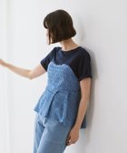 【ビアンカ/BIANCA】の【着映えデザイン】ジャカードビスチェコンビT ブルー|ID: prp329100004808273 ipo3291000000034892717