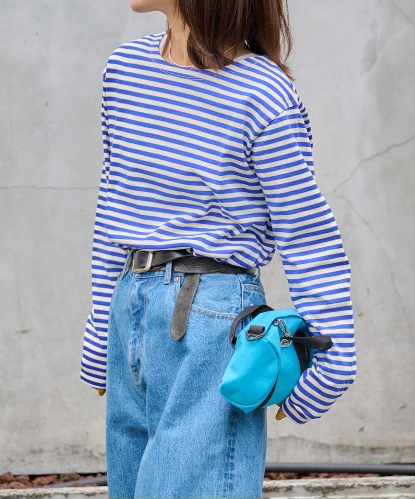 【アウトドアプロダクツ ユージュアルシングス/OUTDOOR PRODUCTS Usual Things】のミリタリーボーダーカットソー インテリア・キッズ・メンズ・レディースファッション・服の通販 founy(ファニー) ファッション Fashion レディースファッション Fashion for Women トップス・カットソー Cut & Sew Tops カットソー・ベーシックTシャツ Cut-and-Sewn Tops / Stretch Tees & Basics キャミワンピース Cami Dress, Slip Dress シンプル Simple, Minimal デニム Denim, Jeans Material エレガント 上品 Elegant ブルー|ID: prp329100004808275 ipo3291000000034892729