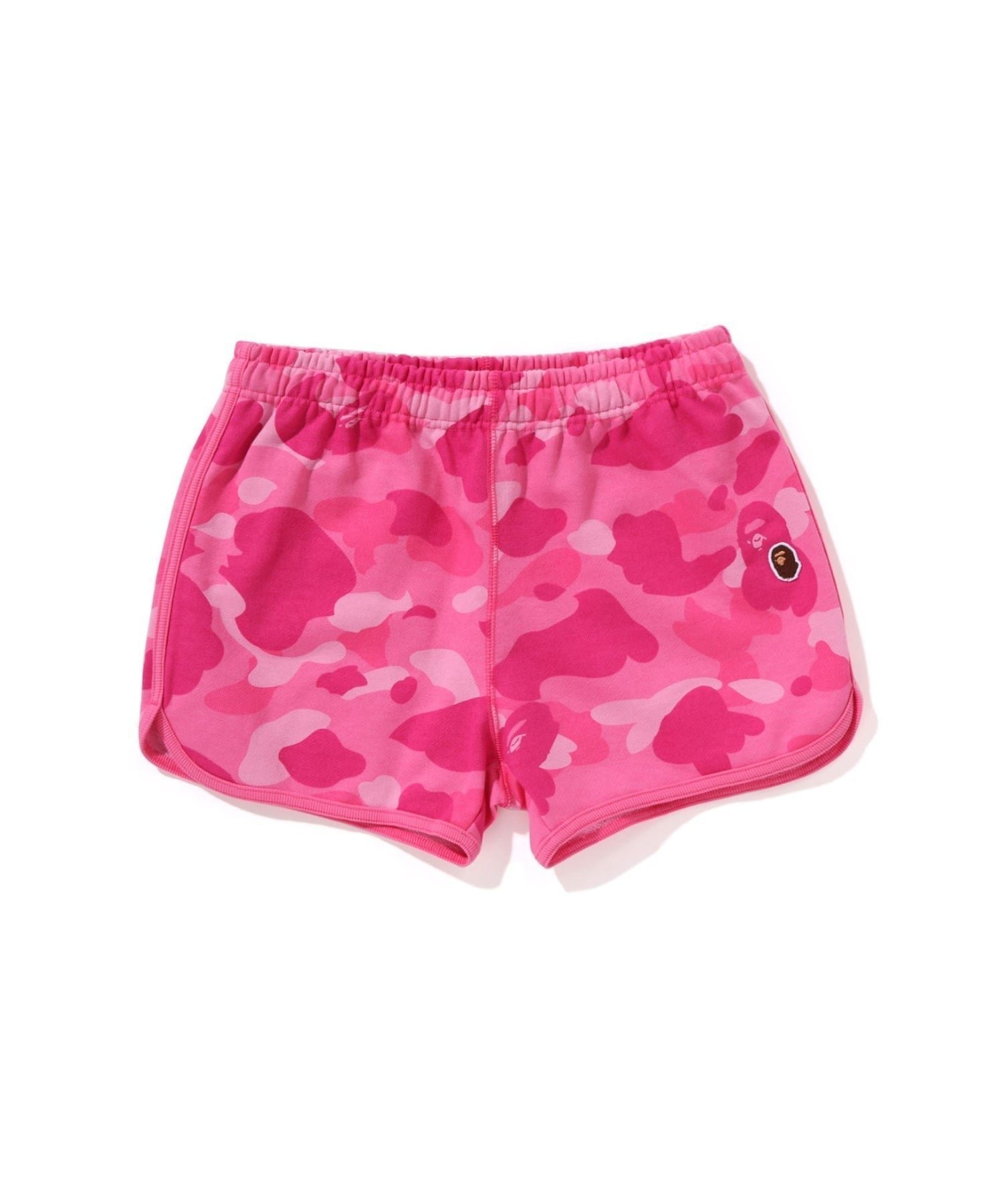 【ア ベイシング エイプ/A BATHING APE】のCOLOR CAMO SWEAT SHORTS L インテリア・キッズ・メンズ・レディースファッション・服の通販 founy(ファニー) 　ファッション　Fashion　レディースファッション　Fashion for Women　トップス・カットソー　Cut & Sew Tops　レディースパーカー・カジュアルフーディー　Casual Hoodies & Sweatshirts　スウェット・クルーネックトップス　Sweatshirts & Crewnecks / Relaxed Fit Sweat Tops　シンプル　Simple, Minimal　ドローコード　Drawcord, Drawstring Cord　リラックス　Relax, Relaxed Fit　ワンポイント　One Point, Statement Accent　PINK|ID: prp329100004808302 ipo3291000000034892973