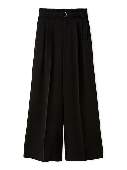 【スナイデル/SNIDEL】のスタイルアップベルティッドワイドパンツ インテリア・キッズ・メンズ・レディースファッション・服の通販 founy(ファニー) 　ファッション　Fashion　レディースファッション　Fashion for Women　パンツ　Pants & Trousers　イエロー　Yellow　インナー　Innerwear　スマート　Smart, Elegant　フィット　Fit, Slim Fit　ワイド　Wide, Wide Fit　おすすめ　Recommended / Our Picks　エレガント 上品　Elegant　BLK[009]|ID: prp329100004808328 ipo3291000000034893253