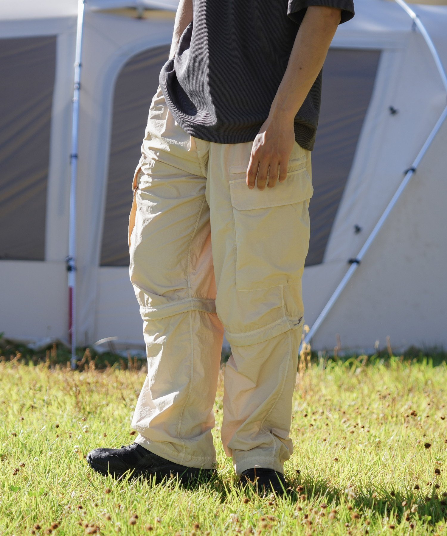 【スノーピーク/SNOW PEAK】のGarment Dyed Convertible Pants インテリア・キッズ・メンズ・レディースファッション・服の通販 founy(ファニー) 　ファッション　Fashion　レディースファッション　Fashion for Women　パンツ　Pants & Trousers　ヴィンテージ　Vintage Style　軽量　Lightweight, Ultra Light　サンダル　Sandals, Summer Shoes　シャーリング　Shirring, Ruched　シューズ　Shoes, Footwear　ショート　Short, Short Length　ストレート　Straight, Straight Cut　スピンドル　Spindle, Drawcord　スマート　Smart, Elegant　タフタ　Taffeta, Structured Fabric　ポケット　Pocket, Pocket Detail　ループ　Loop, Loop Knit　ロング　Long, Long-Length　A/W・秋冬　Autumn/Winter　冬　Winter / This Winter　おすすめ　Recommended / Our Picks　2025年　2025　2025-2026秋冬・A/W　Autumn/Winter 2025–26 AW25–26　IVORY|ID: prp329100004808332 ipo3291000000034893275