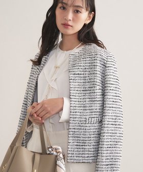 【インディヴィ/INDIVI】の【セレモニー/洗える】ミックスツイードライトジャケット 人気、トレンドファッション・服の通販 founy(ファニー) ファッション Fashion レディースファッション Fashion for Women アウター Coat / Outerwear Collection レディースジャケット・軽アウター Jackets 春 Spring 洗える Machine Washable コンパクト Compact, Small Size ジャカード/ジャガード Jacquard, Woven Pattern ジャケット Jacket, Outerwear ストレッチ Stretch, Stretchy Fabric スマート Smart, Elegant ダウン Down, Puffer ツイード Twill, Twill Weave デニム Denim, Jeans Material フリル Frill, Ruffle ボトム Bottoms, Lower Wear ポケット Pocket, Pocket Detail ミックス Mix, Mixed Style ワイド Wide, Wide Fit おすすめ Recommended / Our Picks セレモニー Ceremony |ID:prp329100004808355