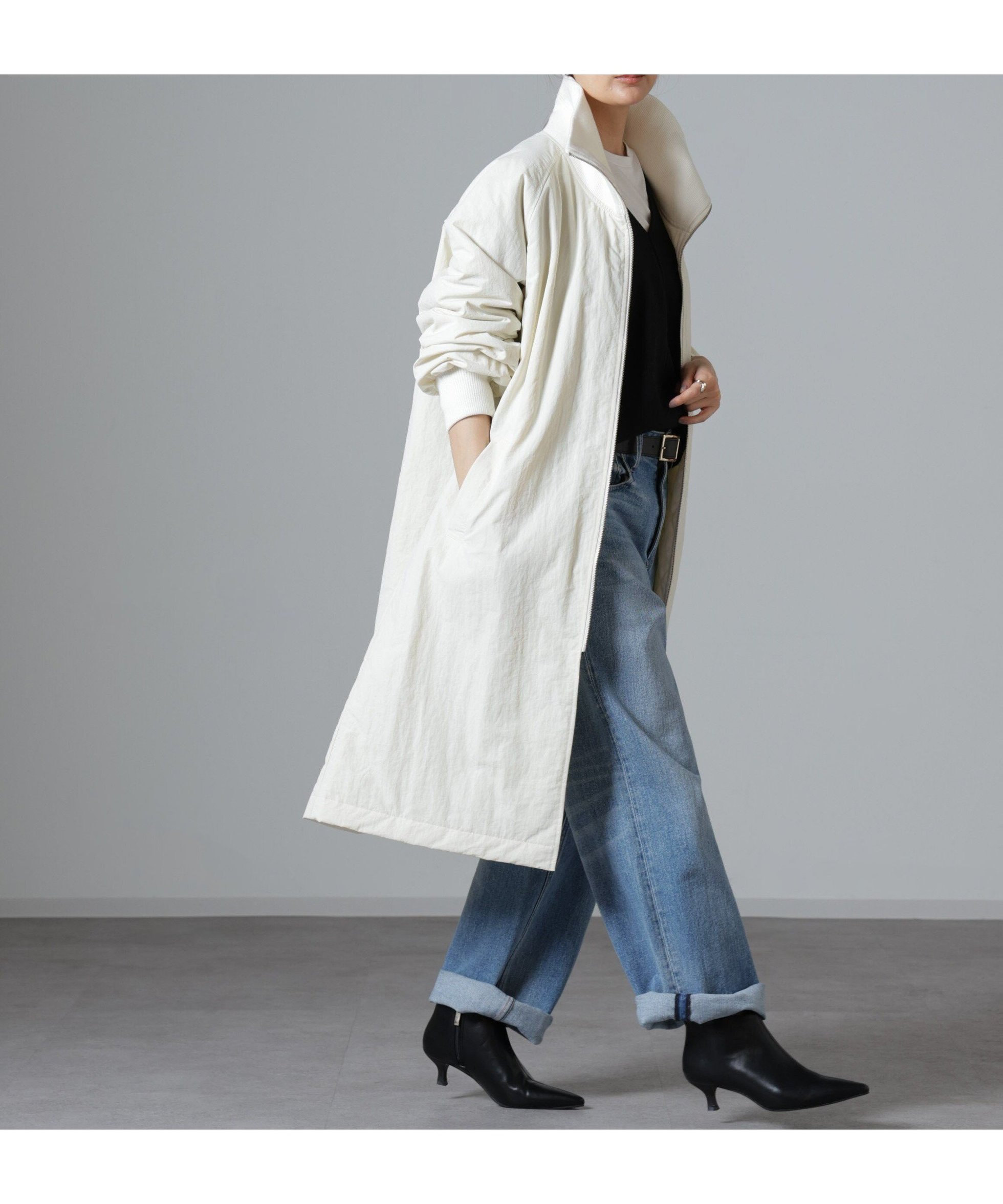 【ナノ ユニバース/nano universe】の撥水加工・機能中綿 ジップアップリブロングコート インテリア・キッズ・メンズ・レディースファッション・服の通販 founy(ファニー) ファッション Fashion レディースファッション Fashion for Women アウター Coat / Outerwear Collection コート・ロングコート・ピーコート Long Coats, Peacoats & More インナー Innerwear 軽量 Lightweight, Ultra Light スタンド Stand Collar, Upright Stand スリット Slit, Slit Detail センター Center, Center Line トレンド Trend, Trending Now ポケット Pocket, Pocket Detail ロング Long, Long-Length 2024年 2024 2024-2025秋冬・A/W Autumn/Winter 2024–25 AW24–25 アイボリー7|ID: prp329100004808367 ipo3291000000034893612