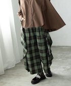 【オズモーシス/OSMOSIS】のチェックカスケードパンツ 人気、トレンドファッション・服の通販 founy(ファニー) ファッション Fashion レディースファッション Fashion for Women パンツ Pants & Trousers インナー Innerwear シンプル Simple, Minimal チェック Check, Plaid, Tartan 再入荷 Restock / Back in Stock A/W・秋冬 Autumn/Winter thumbnail GREEN|ID: prp329100004808384 ipo3291000000034893831