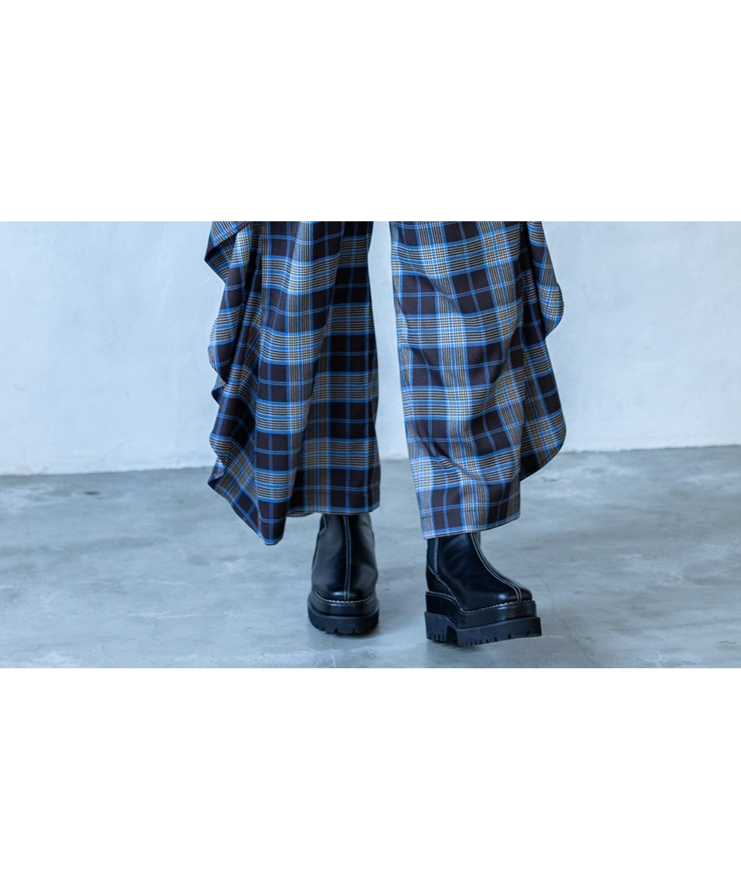 【オズモーシス/OSMOSIS】のチェックカスケードパンツ インテリア・キッズ・メンズ・レディースファッション・服の通販 founy(ファニー) ファッション Fashion レディースファッション Fashion for Women パンツ Pants & Trousers インナー Innerwear シンプル Simple, Minimal チェック Check, Plaid, Tartan 再入荷 Restock / Back in Stock A/W・秋冬 Autumn/Winter BLUE|ID: prp329100004808384 ipo3291000000034893832