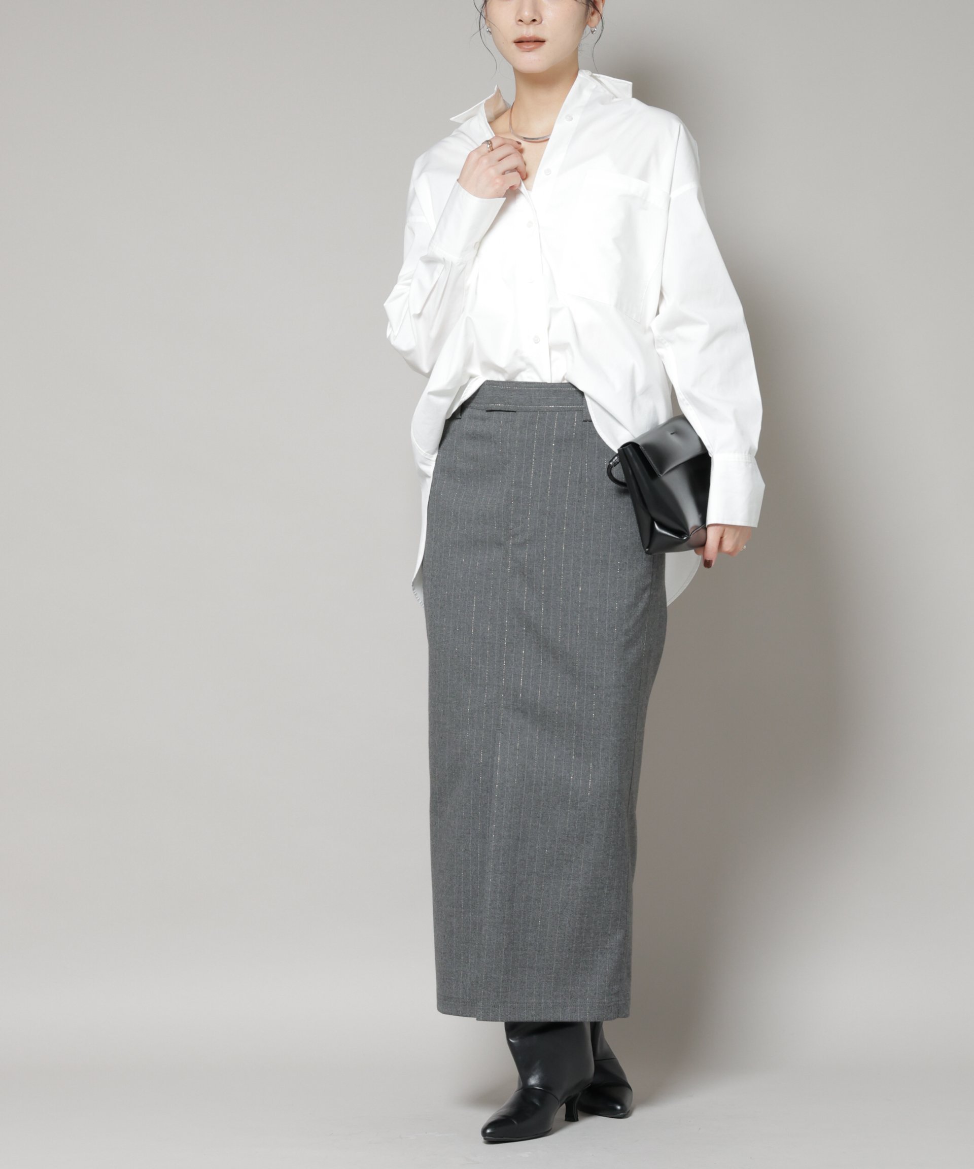 【ナノ ユニバース/nano universe】のラメストライプスーチングIラインスカート インテリア・キッズ・メンズ・レディースファッション・服の通販 founy(ファニー) ファッション Fashion レディースファッション Fashion for Women スカート Skirts ウォッシャブル Machine Washable クラシカル Classical, Vintage-Inspired ストライプ Stripe, Striped Pattern スニーカー Sneakers, Trainers パッチ Patch, Appliqué フィット Fit, Slim Fit ボトム Bottoms, Lower Wear マニッシュ Mannish, Boyish リラックス Relax, Relaxed Fit ルーズ Loose, Oversized A/W・秋冬 Autumn/Winter おすすめ Recommended / Our Picks エレガント 上品 Elegant 2025年 2025 2025-2026秋冬・A/W Autumn/Winter 2025–26 AW25–26 グレー|ID: prp329100004808388 ipo3291000000034893858