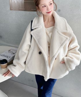 【モーメントプラス/moment+ / MEN】のショート丈テディベアボアPコート ジャケット 人気、トレンドファッション・服の通販 founy(ファニー) ファッション Fashion メンズファッション Fashion for Men インナー Innerwear ガーリー Girly, Feminine Style コンパクト Compact, Small Size ショート Short, Short Length シンプル Simple, Minimal ジャケット Jacket, Outerwear デニム Denim, Jeans Material トレンド Trend, Trending Now ベーシック Basic, Essential ポケット Pocket, Pocket Detail リブニット Rib Knit, Ribbed Knit 冬 Winter / This Winter 再入荷 Restock / Back in Stock プチプライス・低価格 Affordable / Budget Price おすすめ Recommended / Our Picks |ID:prp329100004808400