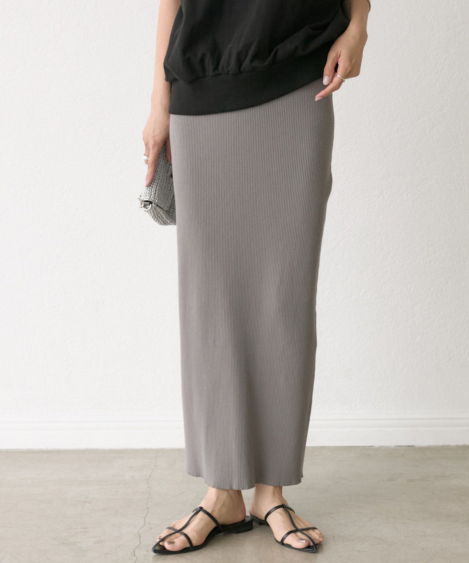 【リヴドロワ/RIVE DROITE】の【新色追加/マイナス3kg/レビュー高評価 】リブタイトスカート インテリア・キッズ・メンズ・レディースファッション・服の通販 founy(ファニー) ファッション Fashion レディースファッション Fashion for Women スカート Skirts インナー Innerwear ウェーブ Wavy Pattern 春 Spring ストレッチ Stretch, Stretchy Fabric ストレート Straight, Straight Cut スリット Slit, Slit Detail タイツ Tights, Legwear ポケット Pocket, Pocket Detail リブニット Rib Knit, Ribbed Knit ロング Long, Long-Length A/W・秋冬 Autumn/Winter S/S・春夏 SS, Spring/Summer, Warm Season 再入荷 Restock / Back in Stock おすすめ Recommended / Our Picks 夏 Summer グレー|ID: prp329100004808402 ipo3291000000034893981