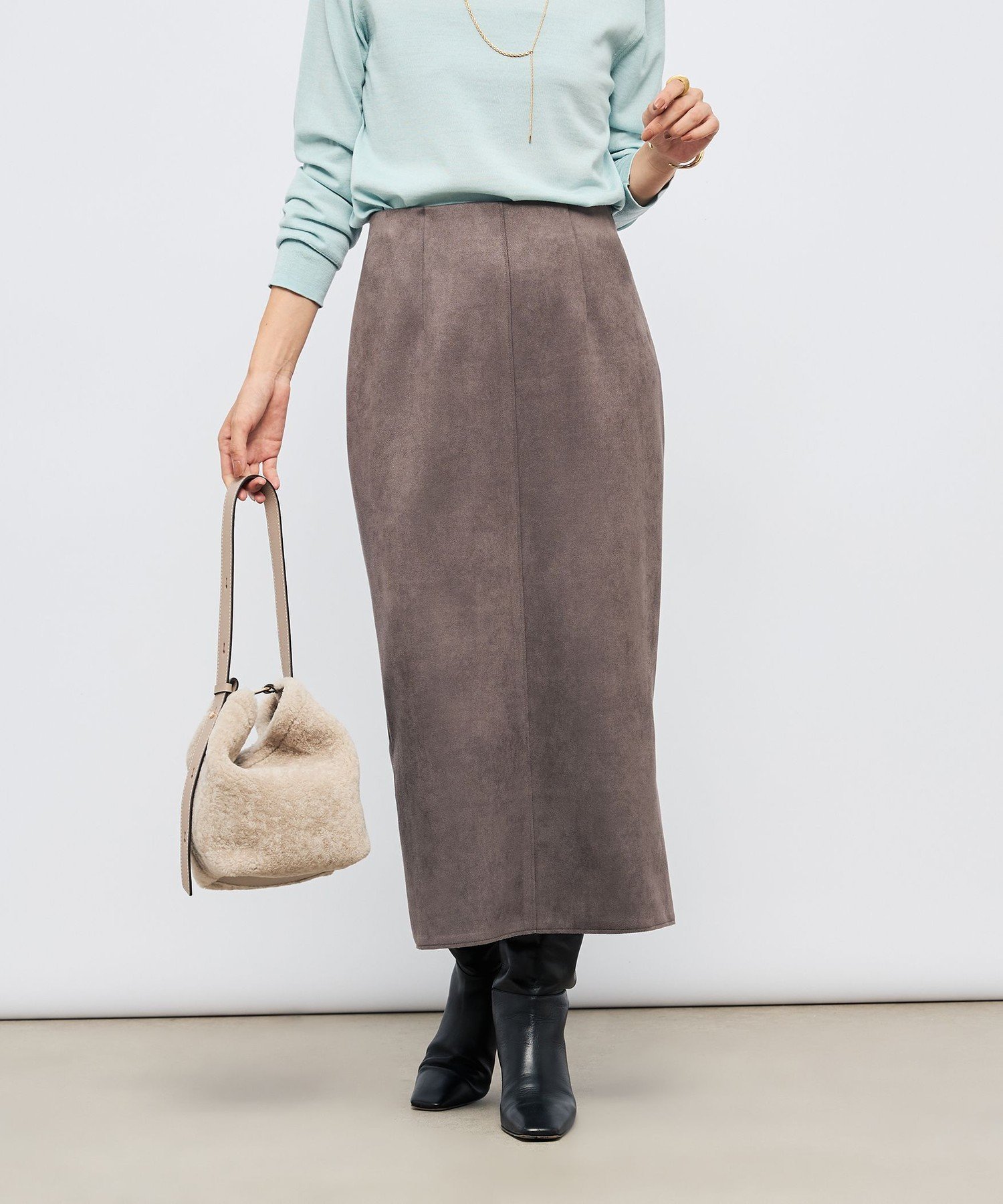 【ノーリーズ/NOLLEY'S】のウォッシャブルスエードダンボールタイトスカート 人気、トレンドファッション・服の通販 founy(ファニー) 　ファッション　Fashion　レディースファッション　Fashion for Women　スカート　Skirts　ストレッチ　Stretch, Stretchy Fabric　スリット　Slit, Slit Detail　タイトスカート　Pencil Skirt, Tight Skirt　定番　Standard, Basic Item　A/W・秋冬　Autumn/Winter　おすすめ　Recommended / Our Picks　ビジネス 仕事 通勤　Business / Work / Commuting　2025年　2025　2025-2026秋冬・A/W　Autumn/Winter 2025–26 AW25–26　 other-1|ID: prp329100004808410 ipo3291000000034894091