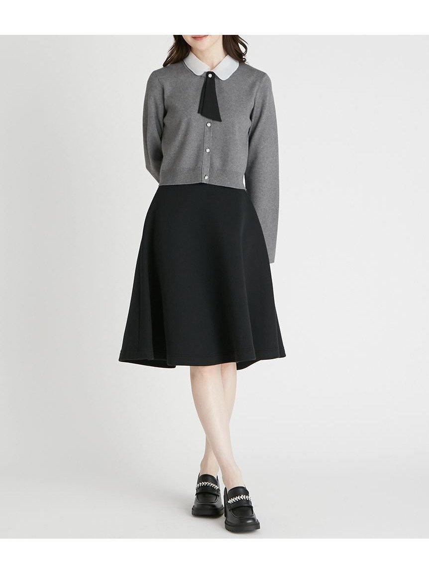 【セルフォード/CELFORD】のダンボールニットフレアスカート インテリア・キッズ・メンズ・レディースファッション・服の通販 founy(ファニー) 　ファッション　Fashion　レディースファッション　Fashion for Women　スカート　Skirts　Aライン・フレアスカート　A-Line & Flared Skirts　スマート　Smart, Elegant　トレンド　Trend, Trending Now　フレア　Flare, Flared　リラックス　Relax, Relaxed Fit　BLK[009]|ID: prp329100004808418 ipo3291000000034894171