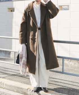 【アイテムズアーバンリサーチ/ITEMS URBAN RESEARCH】のウールブレンドビッグコート 人気、トレンドファッション・服の通販 founy(ファニー) ファッション Fashion レディースファッション Fashion for Women アウター Coat / Outerwear Collection コート・ロングコート・ピーコート Long Coats, Peacoats & More 2025年 2025 2025-2026秋冬・A/W Autumn/Winter 2025–26 AW25–26 冬 Winter / This Winter シンプル Simple, Minimal チェック Check, Plaid, Tartan ビッグ Big, Oversized ベーシック Basic, Essential エレガント 上品 Elegant A/W・秋冬 Autumn/Winter |ID:prp329100004808431