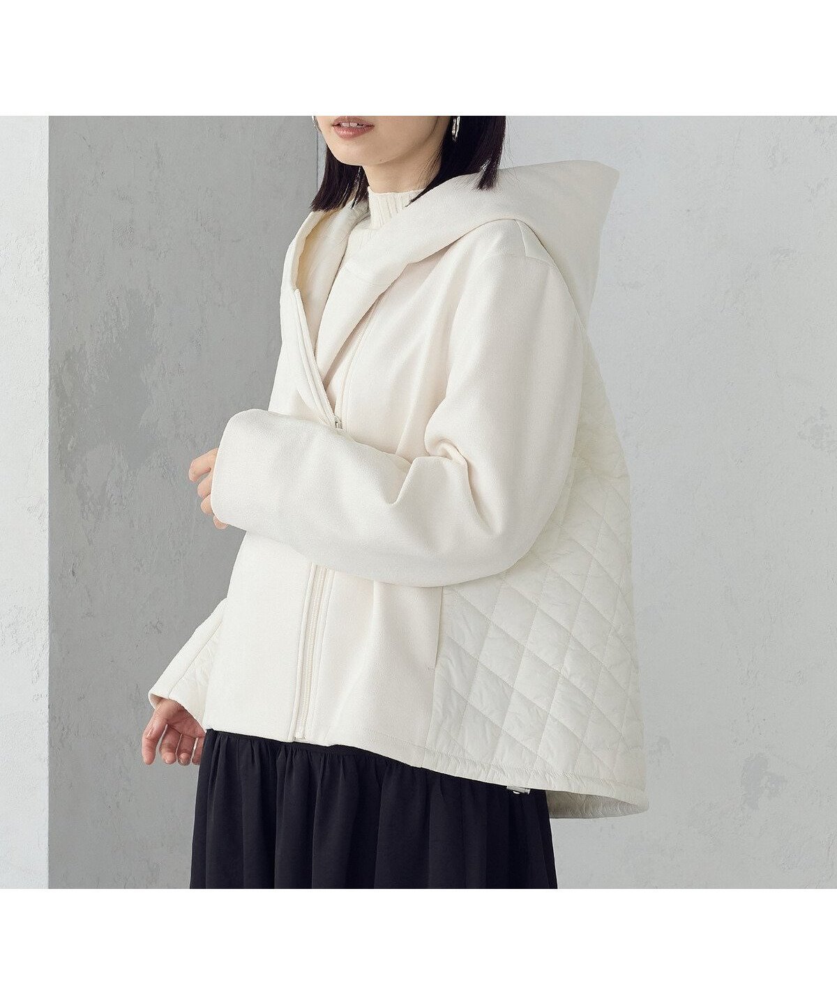 【コムサイズム/COMME CA ISM】のスエード調ジャージー*キルティングブルゾン インテリア・キッズ・メンズ・レディースファッション・服の通販 founy(ファニー) ファッション Fashion レディースファッション Fashion for Women アウター Coat / Outerwear Collection ブルゾンジャケット・スポーティアウター Blouson Jackets エレガント 上品 Elegant キルティング Quilted, Quilting タフタ Taffeta, Structured Fabric ドローコード Drawcord, Drawstring Cord ブルゾン Blouson, Bomber Jacket 人気 Popular, Best Seller クリーム|ID: prp329100004808432 ipo3291000000034894305