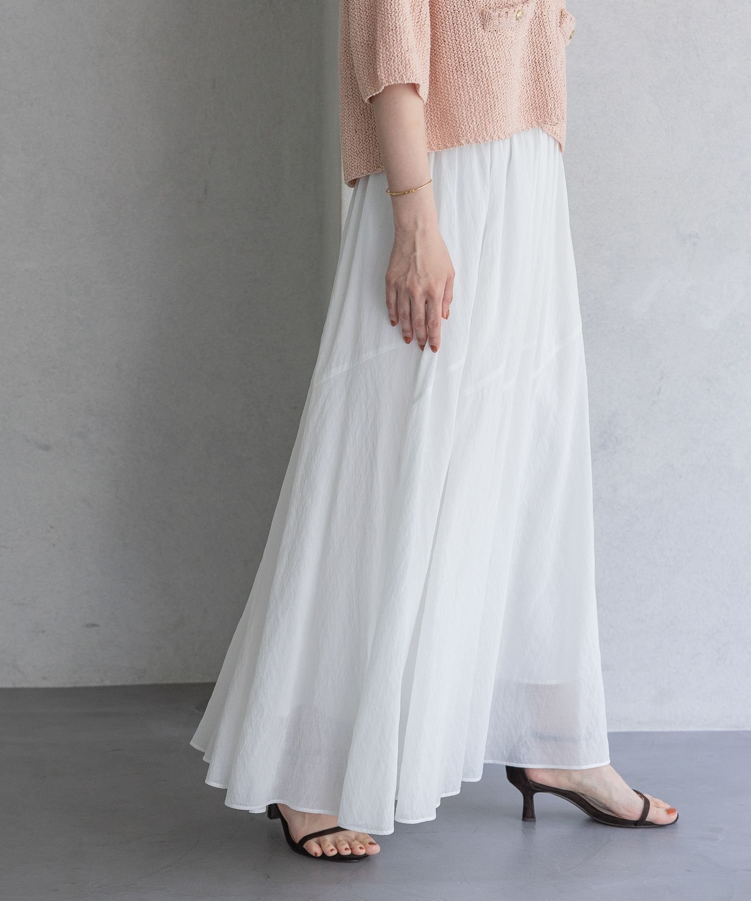 【アパートバイローリーズ/apart by lowrys】のキリカエフレアスカート 人気、トレンドファッション・服の通販 founy(ファニー) 　ファッション　Fashion　レディースファッション　Fashion for Women　スカート　Skirts　Aライン・フレアスカート　A-Line & Flared Skirts　シアー　Sheer, See-Through　バイアス　Bias, Diagonal Cut　フレア　Flare, Flared　洗える　Machine Washable　 other-1|ID: prp329100004808433 ipo3291000000034894315