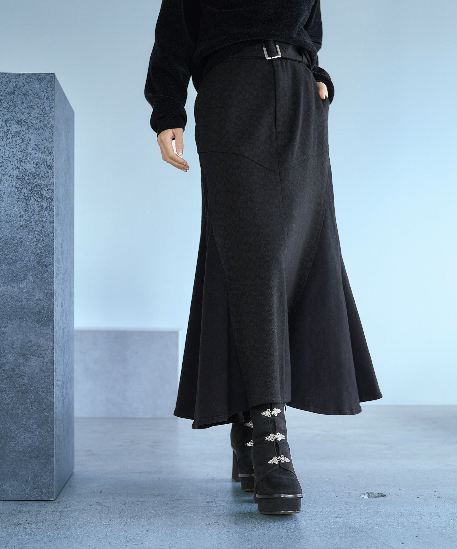 【ハレ/HARE】のレオパードマーメイドスカート インテリア・キッズ・メンズ・レディースファッション・服の通販 founy(ファニー) ファッション Fashion レディースファッション Fashion for Women スカート Skirts おすすめ Recommended / Our Picks ウェーブ Wavy Pattern ショート Short, Short Length スウェット / スエット Sweatshirt, Sweatwear ストレート Straight, Straight Cut チュニック Tunic, Long Top トレンド Trend, Trending Now マーメイド Mermaid, Fishtail Silhouette レオパード Leopard, Animal Print ロング Long, Long-Length 今季 This Season, Current Season 切替 Switching, Contrast Panel 無地 Plain, Solid Color ブラック09|ID: prp329100004808436 ipo3291000000034894336