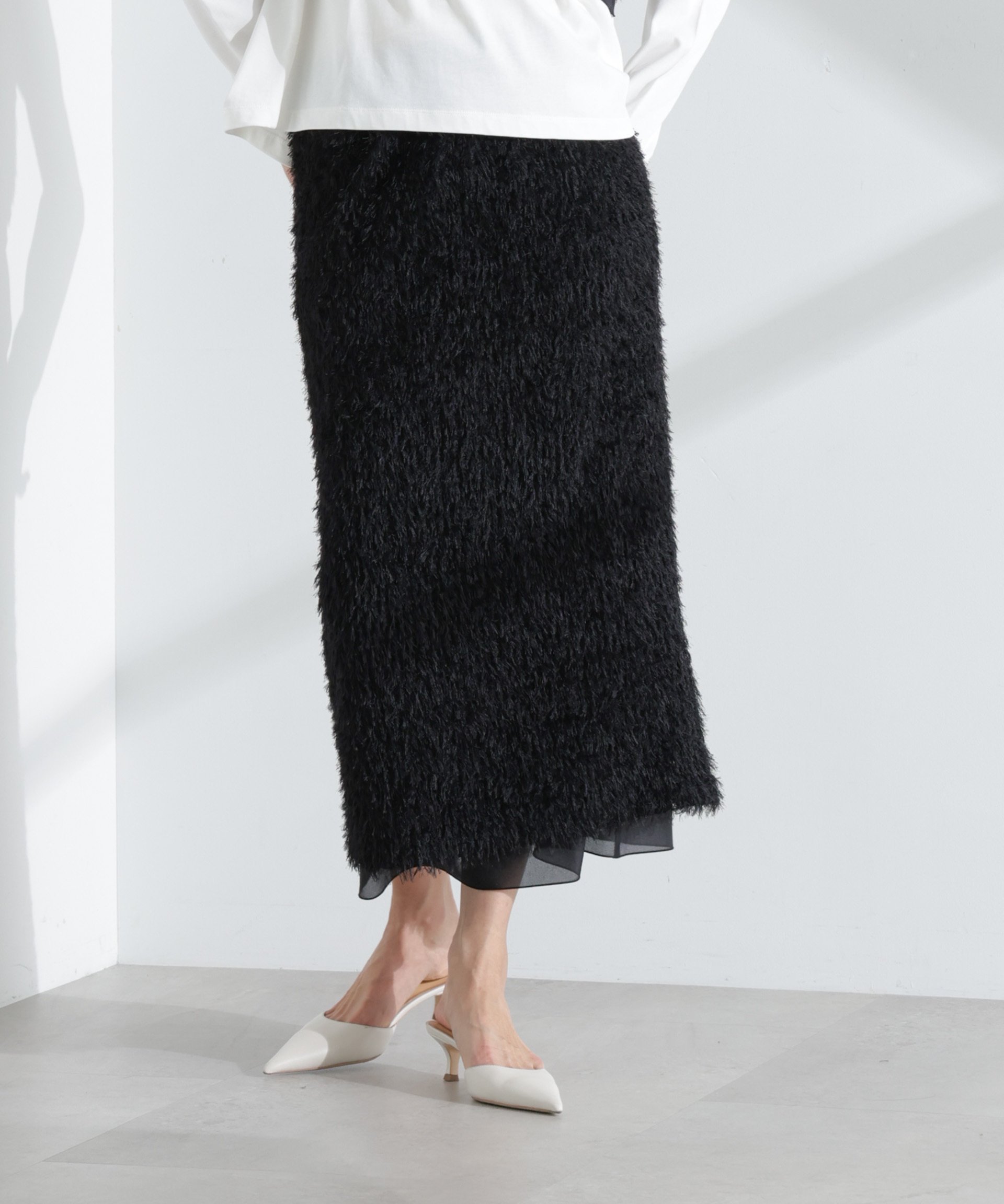 【ナノ ユニバース/nano universe】のチュールフリンジスカート(セットアップ可) インテリア・キッズ・メンズ・レディースファッション・服の通販 founy(ファニー) ファッション Fashion レディースファッション Fashion for Women セットアップ Matching Sets スカート・ミニ/ミディ/マキシ Skirts / Mini, Midi & Maxi Skirts ウォッシャブル Machine Washable シアー Sheer, See-Through シューズ Shoes, Footwear シンプル Simple, Minimal スニーカー Sneakers, Trainers スリット Slit, Slit Detail セットアップ Set-Up, Coordinated Outfit ダウン Down, Puffer モダン Modern, Contemporary ロング Long, Long-Length おすすめ Recommended / Our Picks 2025年 2025 2025春夏・S/S Spring/Summer 2025 SS25 ブラック|ID: prp329100004808446 ipo3291000000034894409