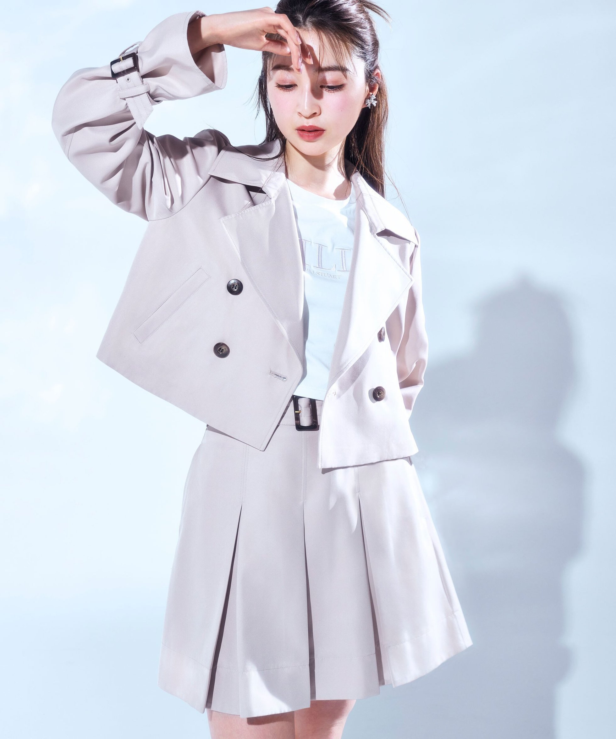 【ジルバイジルスチュアート/JILL by JILLSTUART】のトレンチディテールミニスカート インテリア・キッズ・メンズ・レディースファッション・服の通販 founy(ファニー) ファッション Fashion レディースファッション Fashion for Women スカート Skirts ミニスカート Mini Skirts おすすめ Recommended / Our Picks インナー Innerwear ショート Short, Short Length シンプル Simple, Minimal スマート Smart, Elegant セットアップ Set-Up, Coordinated Outfit トレンチ Trench, Trench Coat トレンド Trend, Trending Now フェミニン Feminine, Girly ミニスカート Mini Skirt, Short Skirt 春 Spring ベージュ|ID: prp329100004808455 ipo3291000000034894583