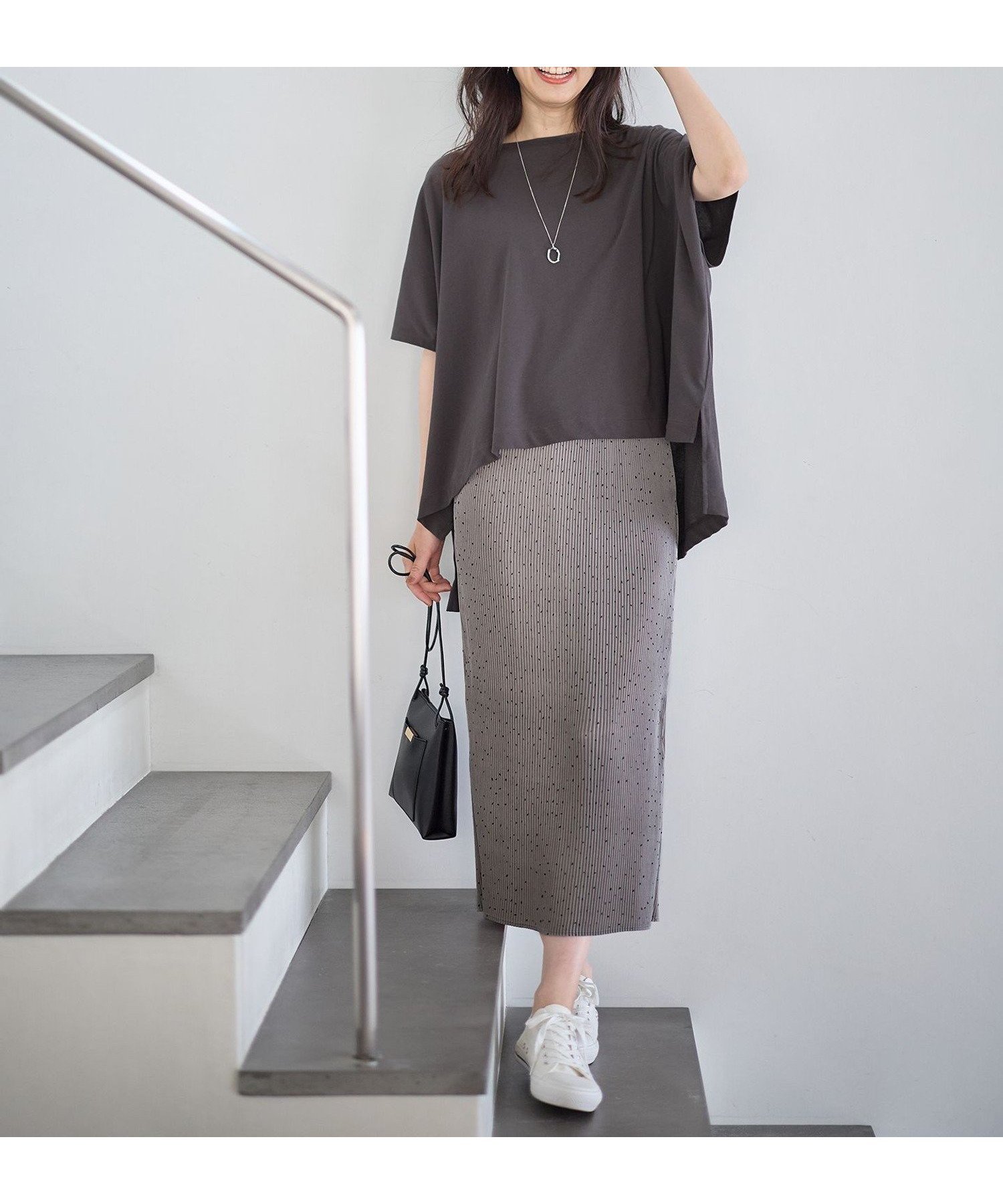 【エニー/ANY】の【ウエストゴム】プリーツアイラインスカート インテリア・キッズ・メンズ・レディースファッション・服の通販 founy(ファニー) 　ファッション　Fashion　レディースファッション　Fashion for Women　スカート　Skirts　プリーツ　Pleats, Pleated　再入荷　Restock / Back in Stock　洗える　Machine Washable　グレー[303]|ID: prp329100004808466 ipo3291000000034894707