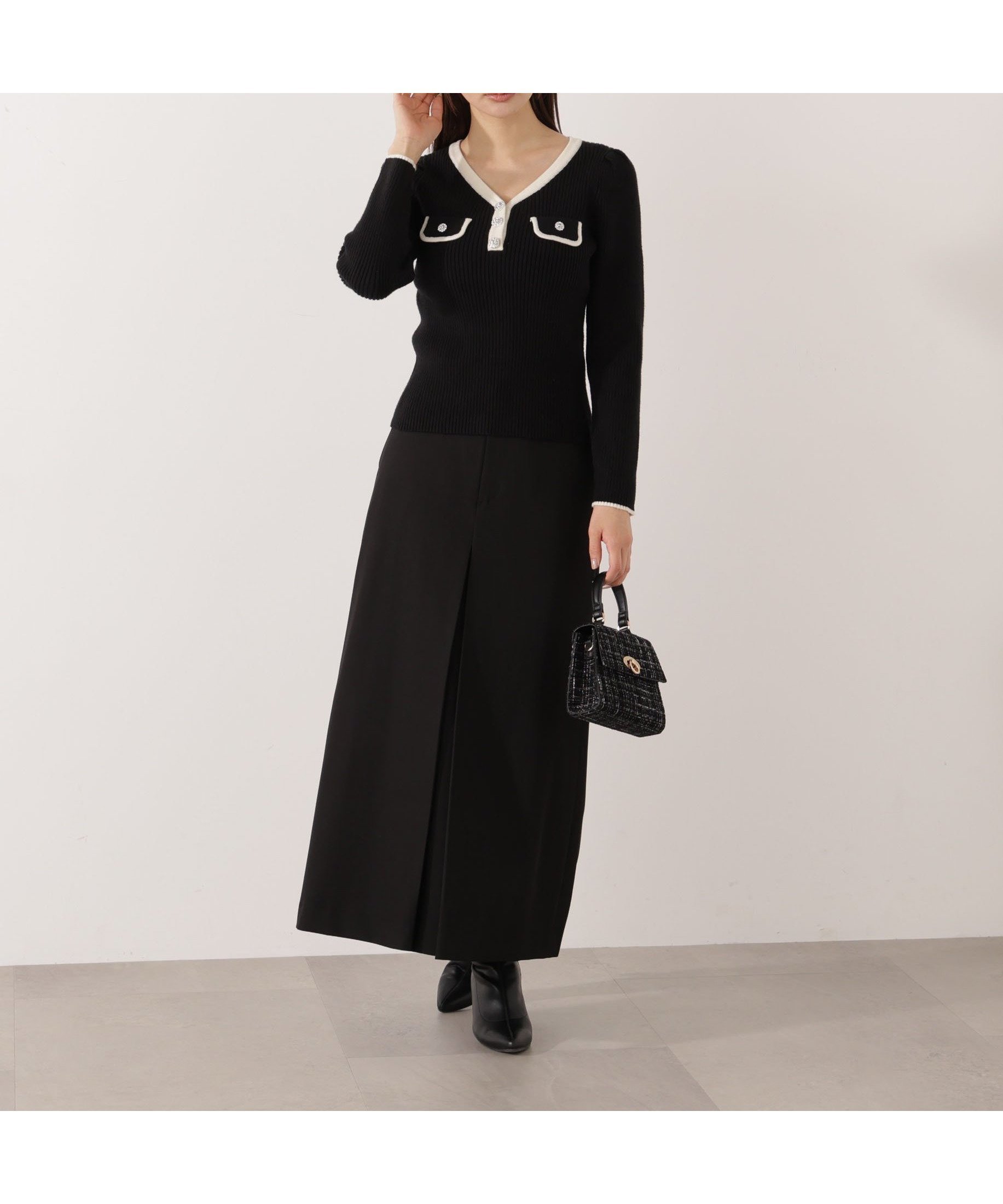 【プロポーション ボディドレッシング/PROPORTION BODY DRESSING】のウォッシャブル フロントタックナロースカート インテリア・キッズ・メンズ・レディースファッション・服の通販 founy(ファニー) 　ファッション　Fashion　レディースファッション　Fashion for Women　スカート　Skirts　ウォッシャブル　Machine Washable　シンプル　Simple, Minimal　フロント　Front, Front Design　ブラック|ID: prp329100004808467 ipo3291000000034894712