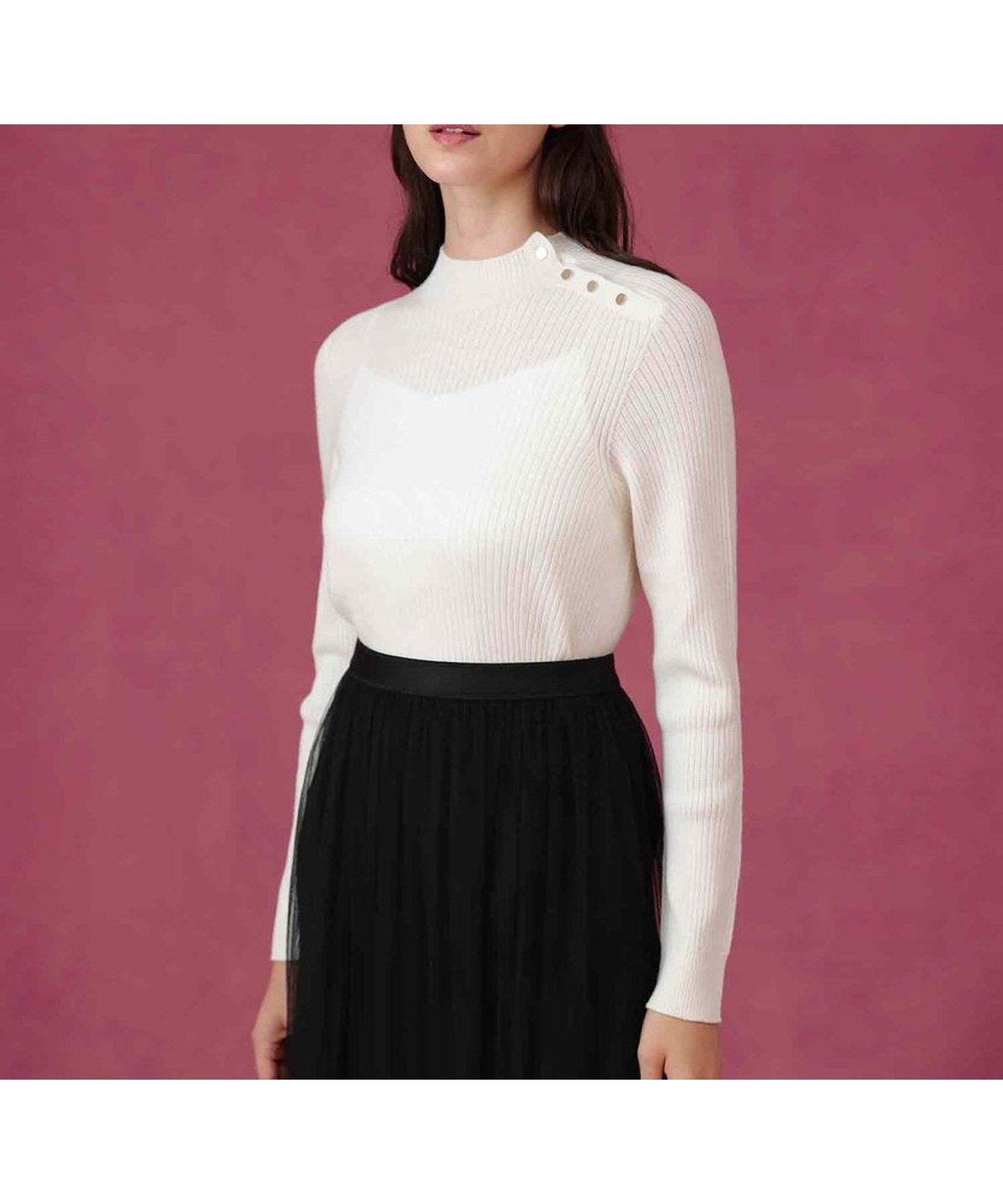 【アナイ/ANAYI】のメリノワイドリブハイネック プルオーバー 人気、トレンドファッション・服の通販 founy(ファニー) ファッション Fashion レディースファッション Fashion for Women トップス・カットソー Cut & Sew Tops カジュアルプルオーバー・ニットトップス Pullovers & Knit Tops / Casual Pullovers インナー Innerwear ハイネック High Neck, Mock Neck ホールガーメント WholeGarment, Seamless Knit メタル Metal, Metal Parts other-1|ID: prp329100004808468 ipo3291000000034894710