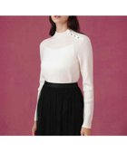 【アナイ/ANAYI】のメリノワイドリブハイネック プルオーバー 人気、トレンドファッション・服の通販 founy(ファニー) ファッション Fashion レディースファッション Fashion for Women トップス・カットソー Cut & Sew Tops カジュアルプルオーバー・ニットトップス Pullovers & Knit Tops / Casual Pullovers インナー Innerwear ハイネック High Neck, Mock Neck ホールガーメント WholeGarment, Seamless Knit メタル Metal, Metal Parts thumbnail off white|ID: prp329100004808468 ipo3291000000034894711