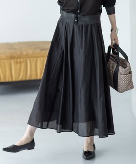 【エーシーデザインバイアルファキュービック/A/C DESIGN BY ALPHACUBIC】のフレアスカート 人気、トレンドファッション・服の通販 founy(ファニー) ファッション Fashion レディースファッション Fashion for Women スカート Skirts Aライン・フレアスカート A-Line & Flared Skirts エアリー Airy Texture シアー Sheer, See-Through フレア Flare, Flared |ID:prp329100004808485