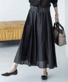 【エーシーデザインバイアルファキュービック/A/C DESIGN BY ALPHACUBIC】のフレアスカート 人気、トレンドファッション・服の通販 founy(ファニー) ファッション Fashion レディースファッション Fashion for Women スカート Skirts Aライン・フレアスカート A-Line & Flared Skirts エアリー Airy Texture シアー Sheer, See-Through フレア Flare, Flared thumbnail ブラック|ID: prp329100004808485 ipo3291000000034894907