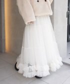 【コーナーズ/CORNERS】のチュールティアードスカート 人気、トレンドファッション・服の通販 founy(ファニー) ファッション Fashion レディースファッション Fashion for Women スカート Skirts ティアードスカート Tiered Skirts チュール Tulip, Tulip Motif フリル Frill, Ruffle thumbnail アイボリー|ID: prp329100004808503 ipo3291000000034895066
