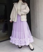 【コーナーズ/CORNERS】のチュールティアードスカート 人気、トレンドファッション・服の通販 founy(ファニー) ファッション Fashion レディースファッション Fashion for Women スカート Skirts ティアードスカート Tiered Skirts チュール Tulip, Tulip Motif フリル Frill, Ruffle thumbnail ラベンダー|ID: prp329100004808503 ipo3291000000034895074