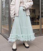 【コーナーズ/CORNERS】のチュールティアードスカート 人気、トレンドファッション・服の通販 founy(ファニー) ファッション Fashion レディースファッション Fashion for Women スカート Skirts ティアードスカート Tiered Skirts チュール Tulip, Tulip Motif フリル Frill, Ruffle thumbnail ミント|ID: prp329100004808503 ipo3291000000034895077