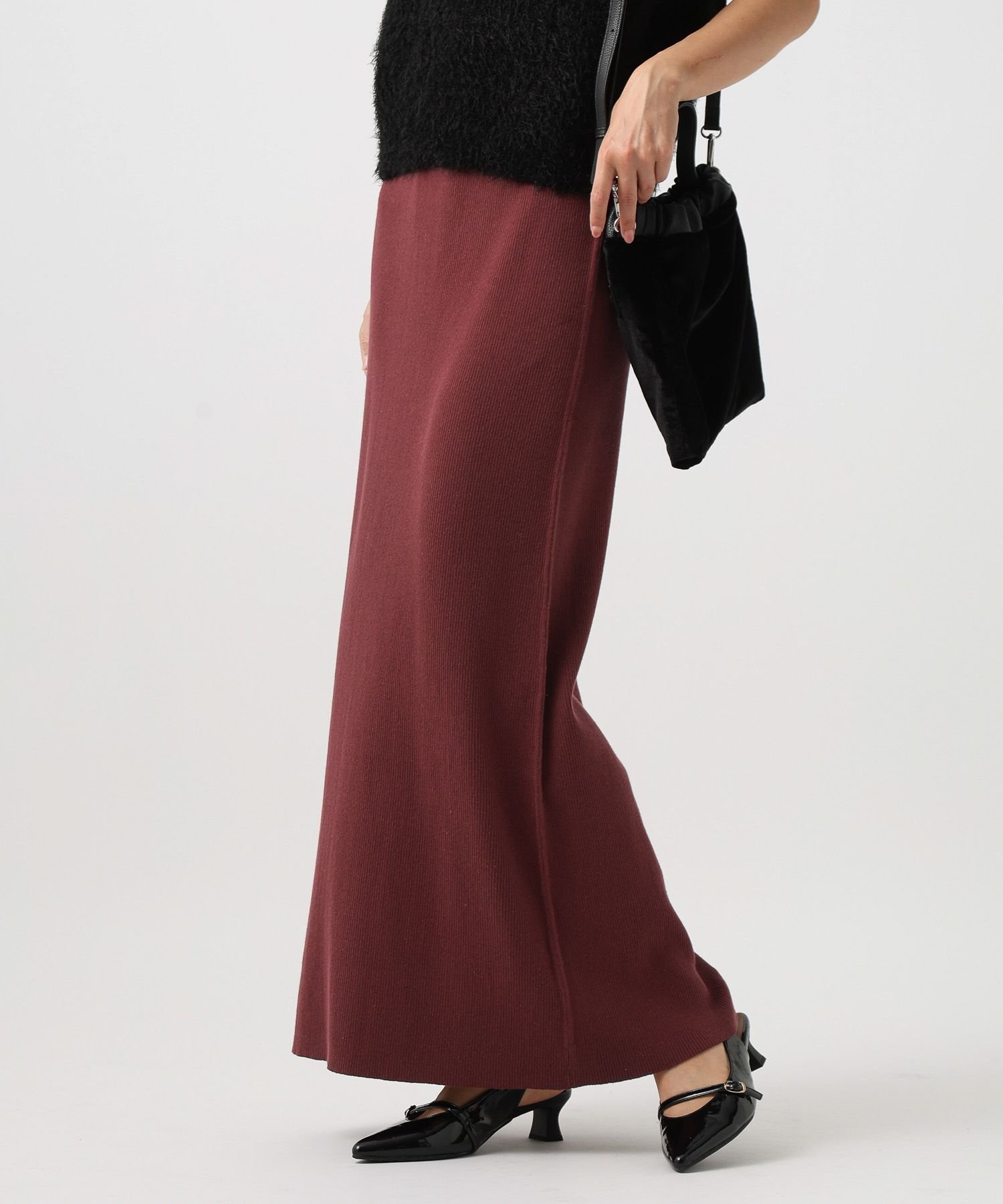 【ベイフロー/BAYFLOW】の脚の形を拾わない リブニットセミナロースカート インテリア・キッズ・メンズ・レディースファッション・服の通販 founy(ファニー) ファッション Fashion レディースファッション Fashion for Women スカート Skirts おすすめ Recommended / Our Picks フレア Flare, Flared A/W・秋冬 Autumn/Winter ボルドー38|ID: prp329100004808509 ipo3291000000034895162