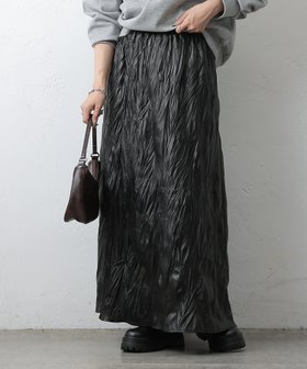 【コロニートゥーワンスリーナイン/COLONY 2139】のレザーライクワッシャースカート 人気、トレンドファッション・服の通販 founy(ファニー) ファッション Fashion レディースファッション Fashion for Women スカート Skirts フェイクレザー Faux Leather, PU Leather ロング Long, Long-Length ワッシャー Washer, Crinkled Finish 再入荷 Restock / Back in Stock エレガント 上品 Elegant |ID:prp329100004808519