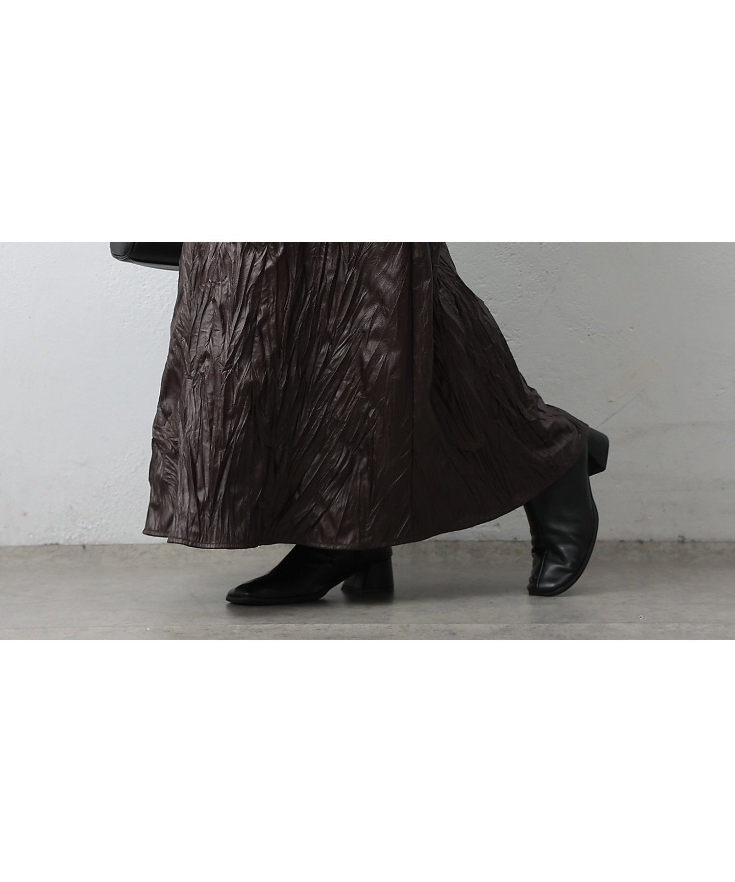 【コロニートゥーワンスリーナイン/COLONY 2139】のレザーライクワッシャースカート インテリア・キッズ・メンズ・レディースファッション・服の通販 founy(ファニー) ファッション Fashion レディースファッション Fashion for Women スカート Skirts フェイクレザー Faux Leather, PU Leather ロング Long, Long-Length ワッシャー Washer, Crinkled Finish 再入荷 Restock / Back in Stock エレガント 上品 Elegant ブラウン|ID: prp329100004808519 ipo3291000000034895259